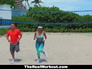 TheRealWorkout - Busty Babe Fucked By Trainer 3/16
