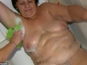 Old chubby Granny has massage of BBW mature Nurse 3/16