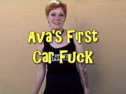 Ava Little's First Car Fuck 4/16