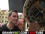 Granny tourist gets picked up and pounded 1/16