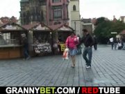 Granny tourist gets picked up and pounded 5/16