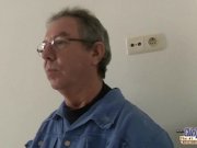 Ass fucked cum eating teenie seduces old man 3/16