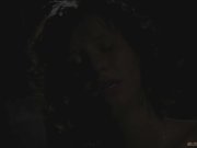 Teen slave with short hair in bondage sucking 9/16