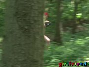 Girlfriends Outdoor lesbian pussy eating 2/16