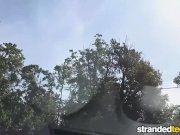 Mofos - Hitchhiking student gives blowjob 3/16