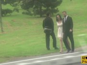 Stalking british submissive throated deeply 1/16