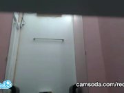 black latina teen with perky tits caught changing in dressing room 1/16