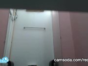 black latina teen with perky tits caught changing in dressing room 2/16