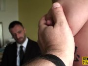 Pissing uk sub straddles the bath and pees 7/16