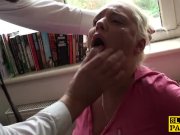 Facefucked chubby sub drooling all over cock 7/16