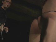 Whipping pussy day in bondage for teen blonde fucked to swallow 4/16