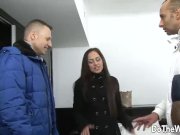 Hot brunette Interracial anal cuckold 1/16