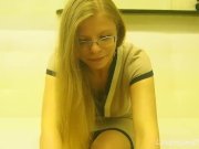 Atheltic cutie with glasses decides to get naked 2/16