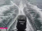 Heather deep go out on the boat and walk in the deep jungle gives a quick 4/16