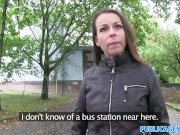 PublicAgent Hot brunette milf gets fucked hard for cash on car bonnet 1/16