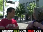 Moaning granny rides young meat 2/16