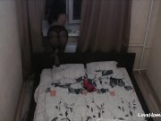 Camera in the corner films her passionate masturbation 4/16