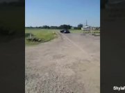 Behind the scenes racing with busty MILF Shyla 4/16