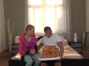 Delicious Pizza Topping - Delivery Girl Wants Cum in Mouth 8/16