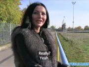 PublicAgent Sweet hot sexy ass shown off in public before blowjob 2/16