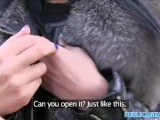 PublicAgent Sweet hot sexy ass shown off in public before blowjob 6/16