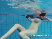 Underwater Show - redheaded cutie swimming nude in the pool 7/16