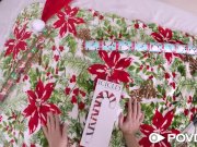 POVD - Little brunette Marina woods gets her pussy fucked for christmas 1/16