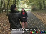Girlfriends Public pussy eating woodland walk 1/16