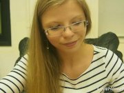 Floozy with a long hair reveals her panties 1/16