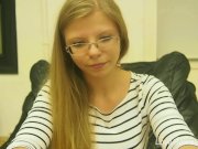 Floozy with a long hair reveals her panties 3/16