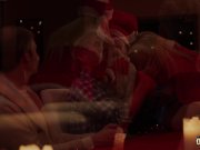 Orgy for Christmas sexy girl Nesty gangbang fuck with 8 old men 5/16