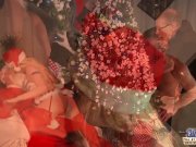 Teen girls wishing you a merry fucking Christmas threesome 5/16