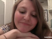 Hottie with a pretty face using her webcam