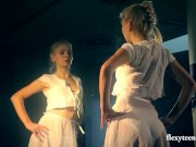 Flexible Lena shows nude gymnastics 1/16