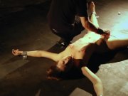 Innocent teen slave heavy bondage lesson to undisciplined pussy 12/16