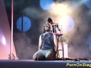 crazy fetish show on stage 1/16