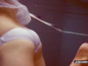 Cute Melissa plays underwater 2/16