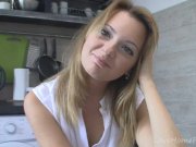 Real cutie and her naughty session in kitchen 10/16