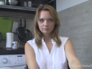 Real cutie and her naughty session in kitchen 11/16