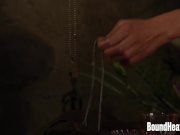 Lesbian Slave Orgasming Under Mistresses Strapon 16/16