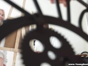 Cute art students share cock 1/16