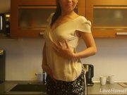Teasing session in the kitchen with a hottie 14/16