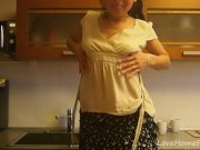 Teasing session in the kitchen with a hottie 16/16