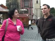 He brings granny tourist home for cunt fucking 3/16