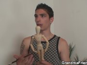 Old grandma and boys teen threesome 3/16