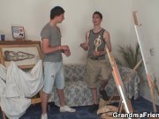 Old grandma and boys teen threesome 4/16