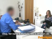 Fake Agent Wannabe sexy model fucked hard on porn set 3/16