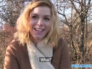 Public Agent Hot Lost blonde sucks stranger’s cock for cash 5/16