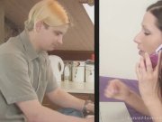 Blonde guy enjoys slamming his hot girlfriend 1/16