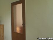 Hot old lady takes two cocks at once 3/16